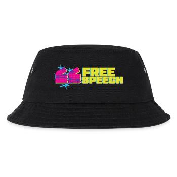 Vibrant graffiti free speech t-Shirt design - Kids’ Bucket Hat - black - Front