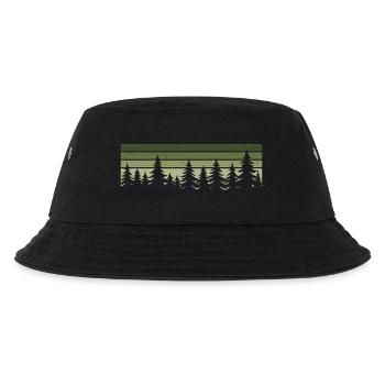 Forest Nature Trees Nature Lovers Forest Lovers - Kids’ Bucket Hat - black - Front