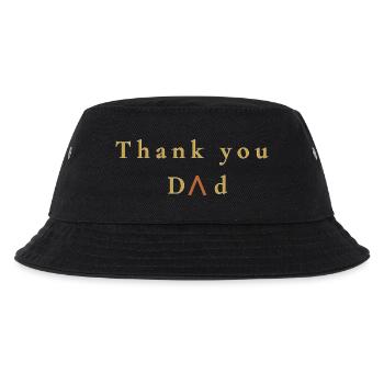 Danke Papa - Kinder Bucket Hat - Schwarz - Vorne