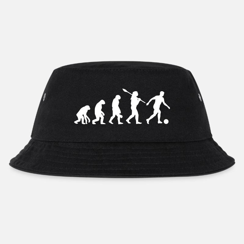 Football Evolution | Soccer Evolution - Kids’ Bucket Hat - black