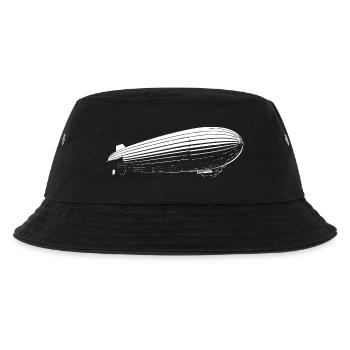 Cooles Zeppelin Design – Vintage Luftfahrt - Kinder Bucket Hat - Schwarz - Vorne