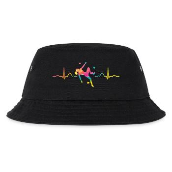 Boulderer heartbeat Bouldering Bouldering - Kids’ Bucket Hat - black - Front