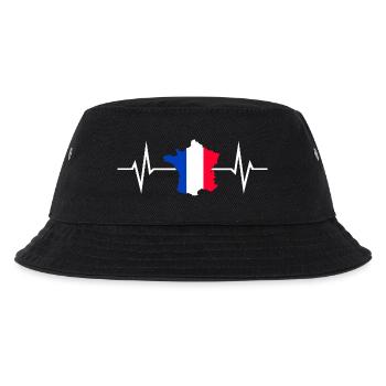 France Love Country Outline Contour Heartbeat - Bob Enfant - noir - Devant