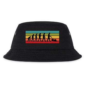 Funny Lawn Mowing Gift for Landscaper and Dad - Kids’ Bucket Hat - black - Front