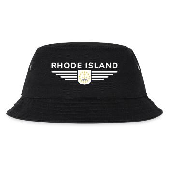 Rhode Island Fan T-Shirt – Stylisch & Einzigartig - Kinder Bucket Hat - Schwarz - Vorne