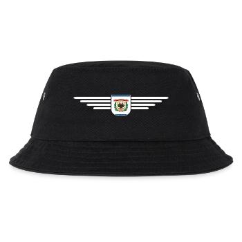 West Virginia Fan Shirt – Natur & Stolz - Kinder Bucket Hat - Schwarz - Vorne