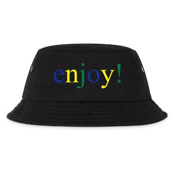 enjoy - Kids’ Bucket Hat - black - Front