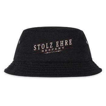 Stolz, Ehre, Respekt - Kinder Bucket Hat - Schwarz - Vorne