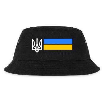 Ukraine - Kinder Bucket Hat - Schwarz - Vorne