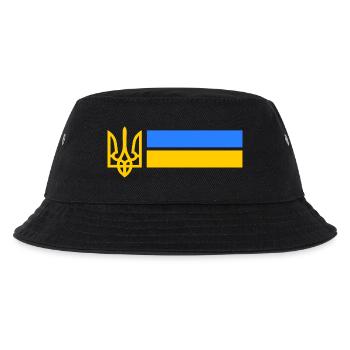 Ukraine - Kinder Bucket Hat - Schwarz - Vorne