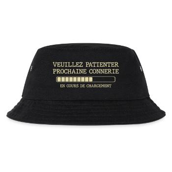 Veuillez patienter prochaine connerie - Bob Enfant - noir - Devant