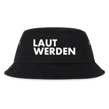 Laut werden - Kinder Bucket Hat - Schwarz - Vorne