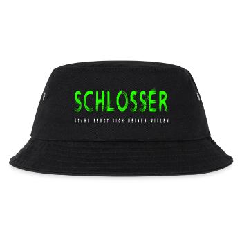 Schlosser Handwerker Design - Kinder Bucket Hat - Schwarz - Vorne