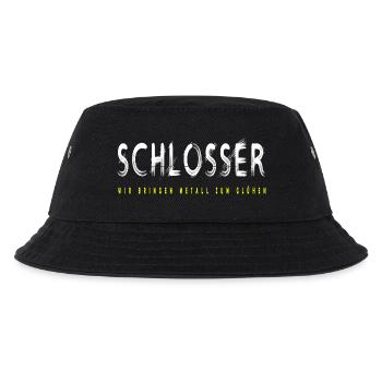 Schlosser Handwerker Design - Kinder Bucket Hat - Schwarz - Vorne