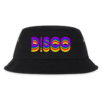 80er DISCO DANCE - Kinder Bucket Hat - Schwarz - Vorne