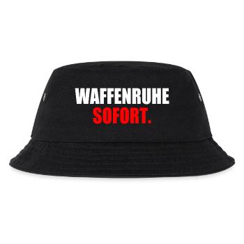waffenruhe sofort - Kinder Bucket Hat - Schwarz - Vorne