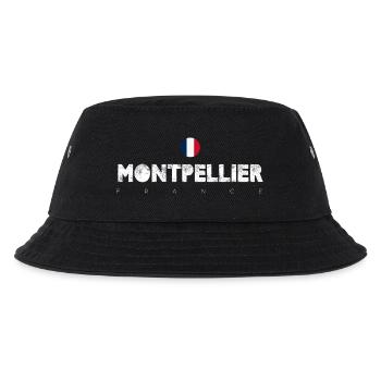 Montpellier, Frankreich Stadt-Wortzeichen - Kinder Bucket Hat - Schwarz - Vorne