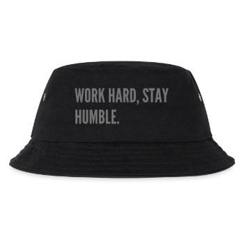 Work hard, stay humble. - Kids’ Bucket Hat - black - Front
