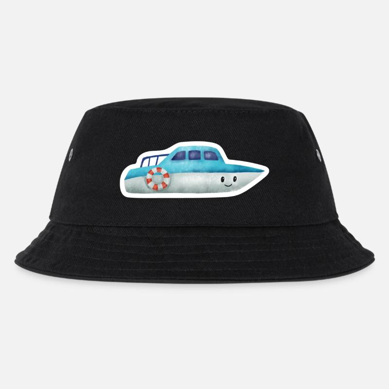 Boot - Kinder Bucket Hat - Schwarz