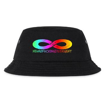 NEUROFUCKINGDIVERGENT - Kids’ Bucket Hat - black - Front