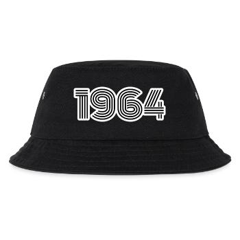 Geboren 1964 - Kinder Bucket Hat - Schwarz - Vorne