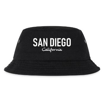 San Diego - California - United States of America - Kinder Bucket Hat - Schwarz - Vorne