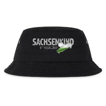 Sachsenkind inside - Sachsen - Kinder Bucket Hat - Schwarz - Vorne