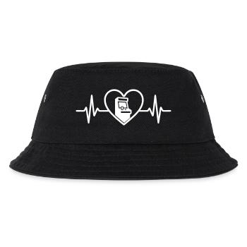 Arcade Heart Spieleterminal - Kinder Bucket Hat - Schwarz - Vorne