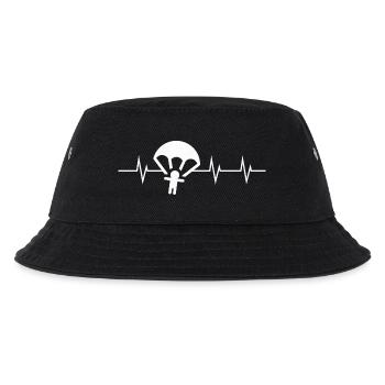 Heartbeat Skydiving - Kinder Bucket Hat - Schwarz - Vorne