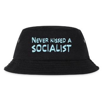 Never Kissed a Socialist - Kids’ Bucket Hat - black - Front