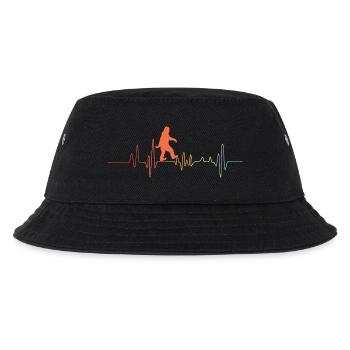 Bigfoot Sasquatch Hide And Seek Sprüche - Kinder Bucket Hat - Schwarz - Vorne