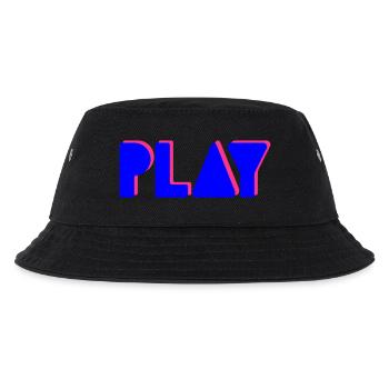 Press Play – Musik Party DJ Shirt Club Style - Kinder Bucket Hat - Schwarz - Vorne
