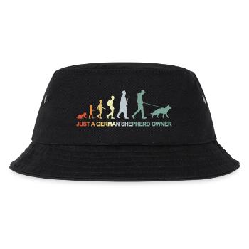 Evolution Schäferhund Besitzer - Kinder Bucket Hat - Schwarz - Vorne
