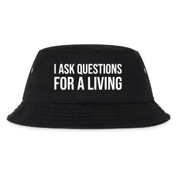 I Ask Questions For A Living - Kids’ Bucket Hat - black - Front