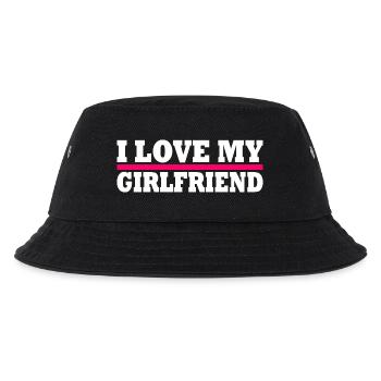 I love my girlfriend - Kinder Bucket Hat - Schwarz - Vorne
