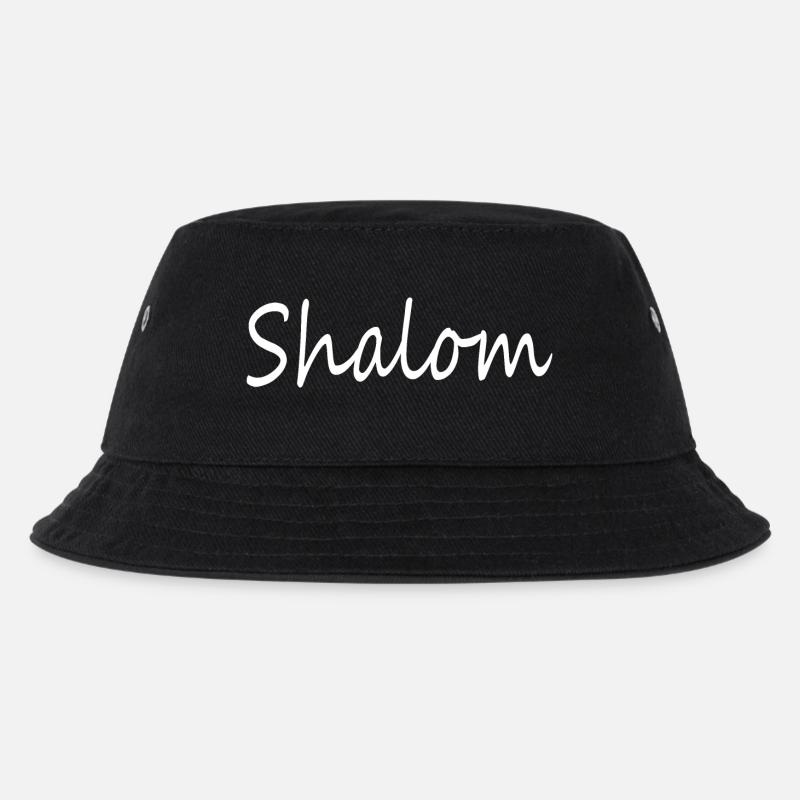 Shalom - Kids’ Bucket Hat - black