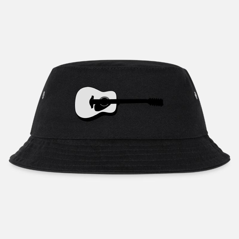 Gitarre - Kinder Bucket Hat - Schwarz