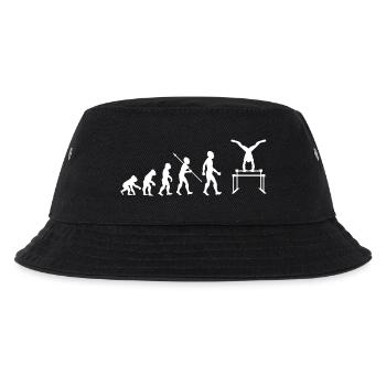 Evolution Gymnastik Turnen Geräteturnen Sport - Kinder Bucket Hat - Schwarz - Vorne