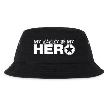 my daddy is my hero - Kids’ Bucket Hat - black - Front