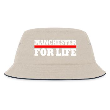 MANCHESTER - Kinder Bucket Hat - Natur/Navy - Vorne