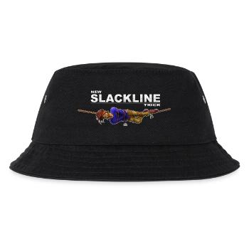 Neuer Slackline-Trick - verrückter Slackliner - Kinder Bucket Hat - Schwarz - Vorne