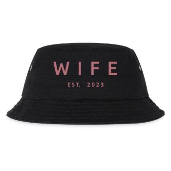 Ehefrau Est. 2023 Verlobung Brautdusche Hochzeit - Kinder Bucket Hat - Schwarz - Vorne