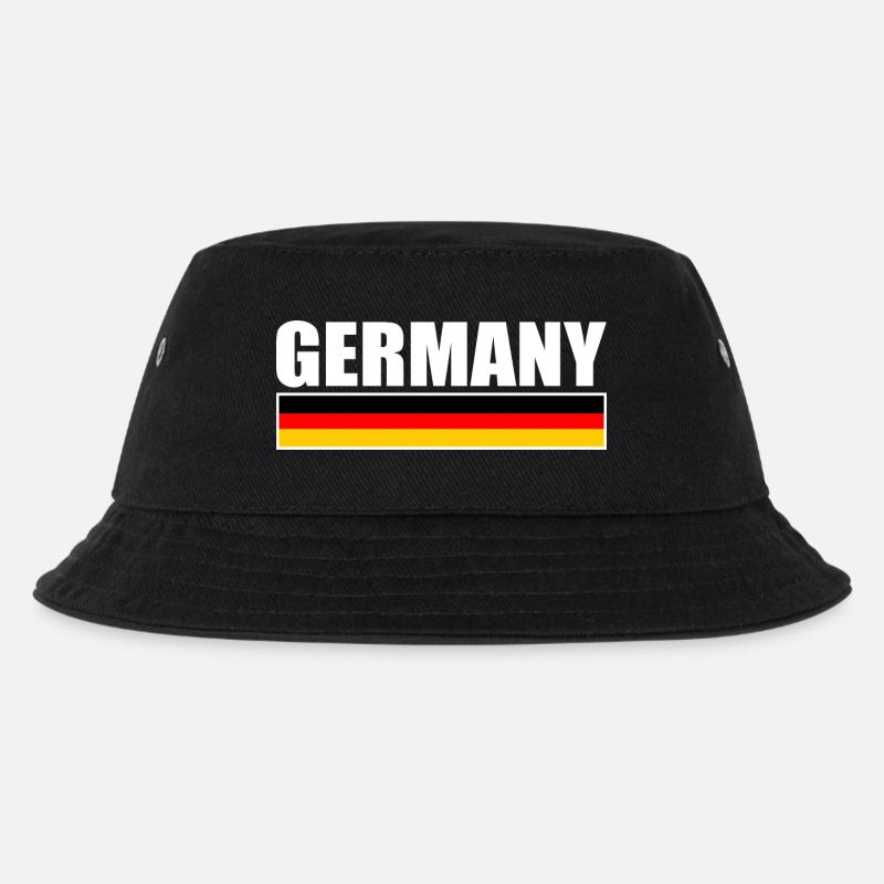 Deutschland - Kinder Bucket Hat - Schwarz