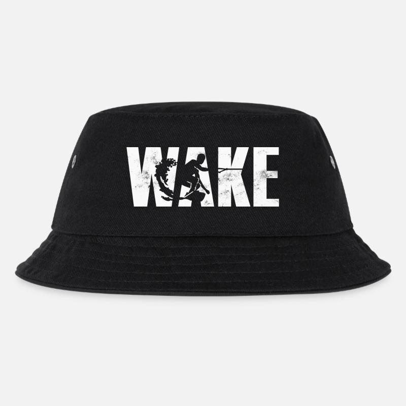 Wakeboard Wakeboarden - Kinder Bucket Hat - Schwarz
