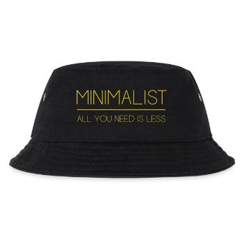 Minimaliste - Tout ce dont vous avez besoin est moins - Bob Enfant - noir - Devant