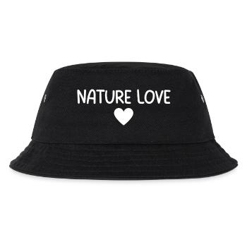 Nature Love - Kinder Bucket Hat - Schwarz - Vorne