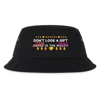 Don't Look A Gift Horse In Mouth Meme - Kids’ Bucket Hat - black - Front
