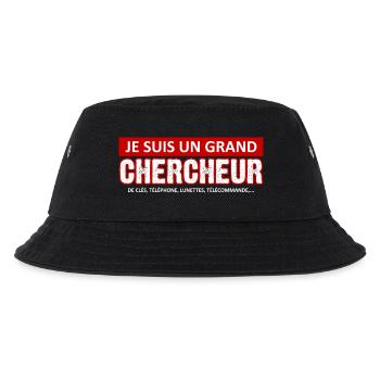 je suis un grand chercheur - Bob Enfant - noir - Devant