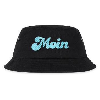 Moin Schuppen Schnörkel Handschrift nordisch Meer - Kinder Bucket Hat - Schwarz - Vorne