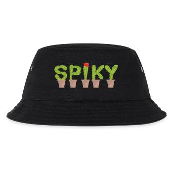 Spiky Cactus - Cactus Tee - Kinder Bucket Hat - Schwarz - Vorne